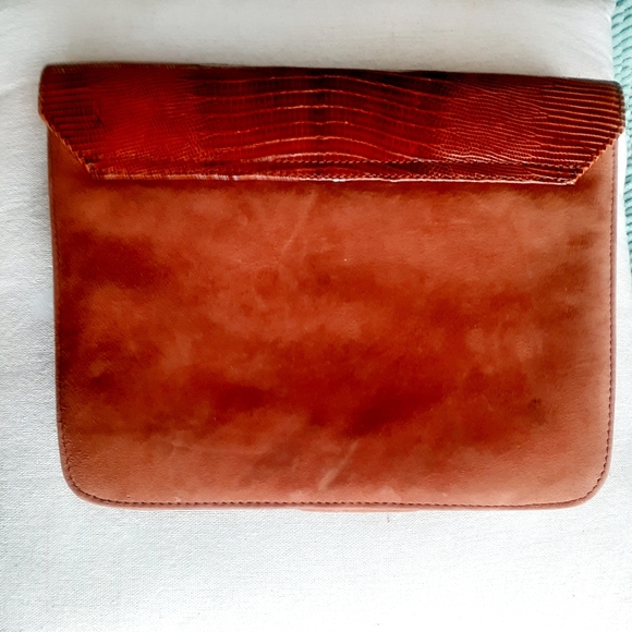 VTG Genuine Lizard leather Clutch bag purse - Picture 4 of 6